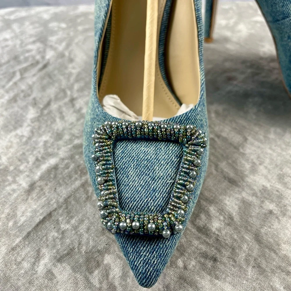 Brand New W/box Sam Edelman Harriet Pointed Toe Pump Size 9 - Picture 16 of 17